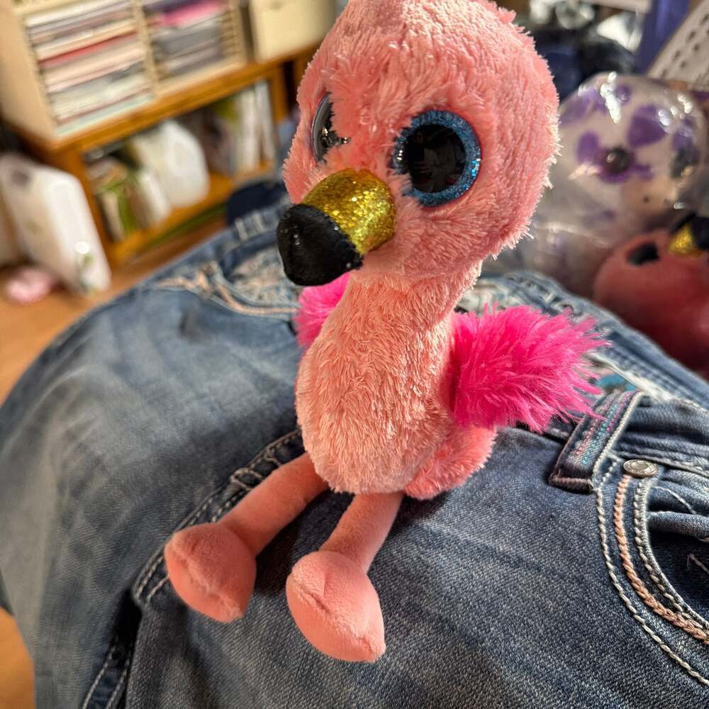 Ty Beanie Boos 6" Gilda the Pink Flamingo Plush Stuffed Animal